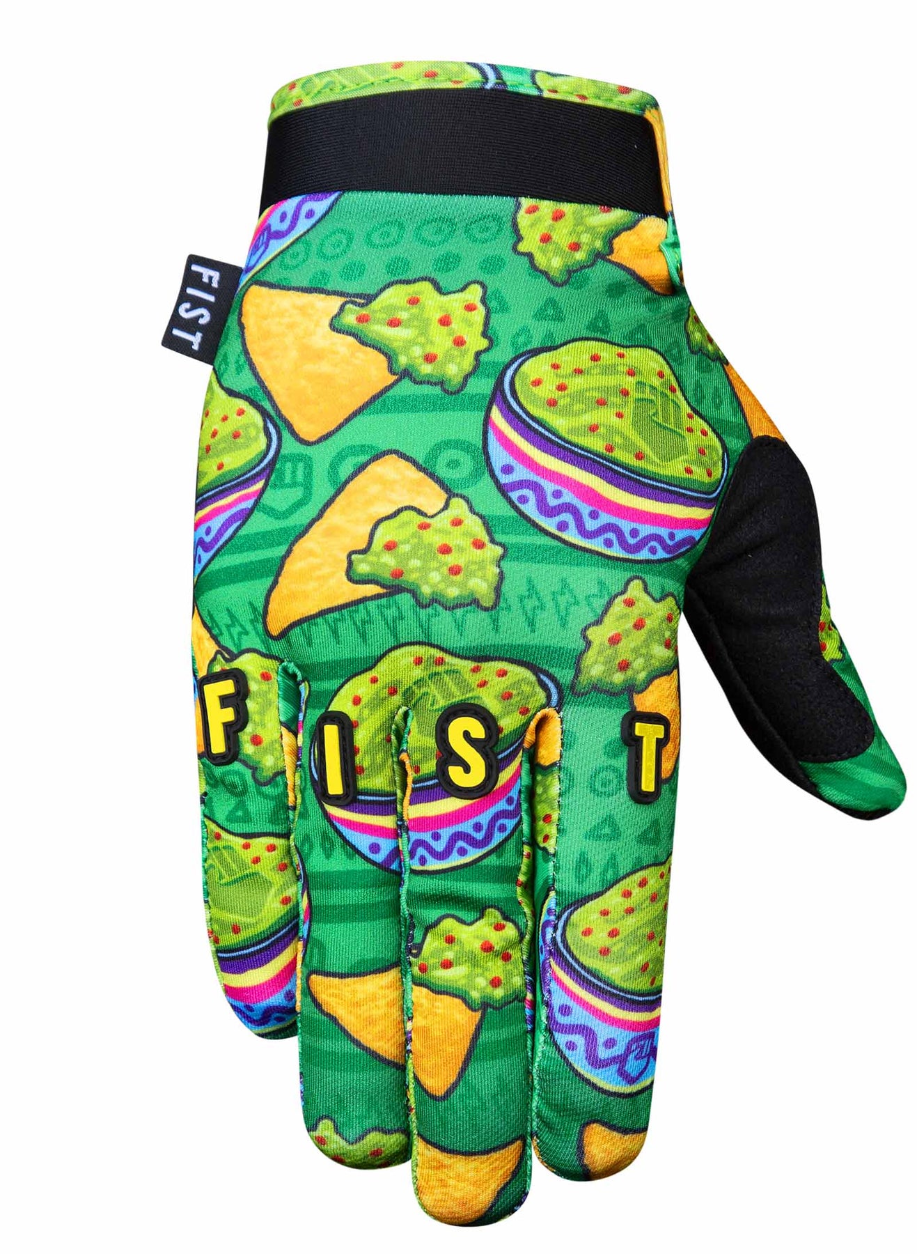 Fist Chips N' Guac Green Adult Gloves Motocross MTB Quad